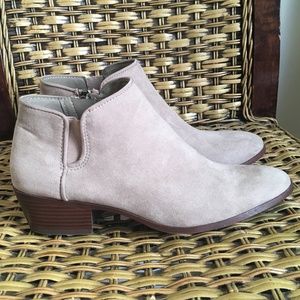 Sam Edelman Circus Cream Faux Suede Booties 8